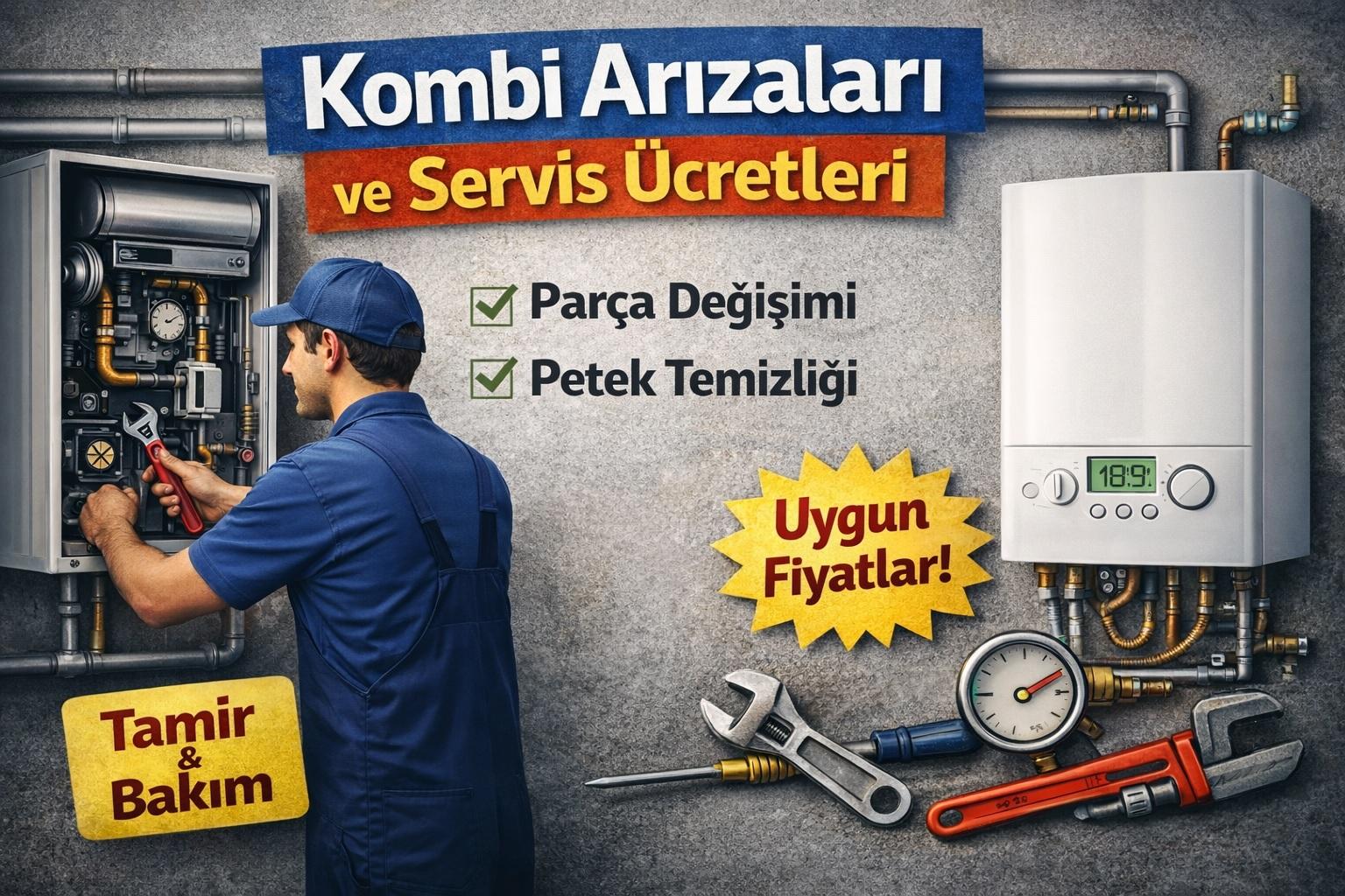 Kombi Arızalarında - Ortalama Servis Ücreti